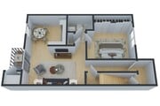 1 Bedroom Floorplan