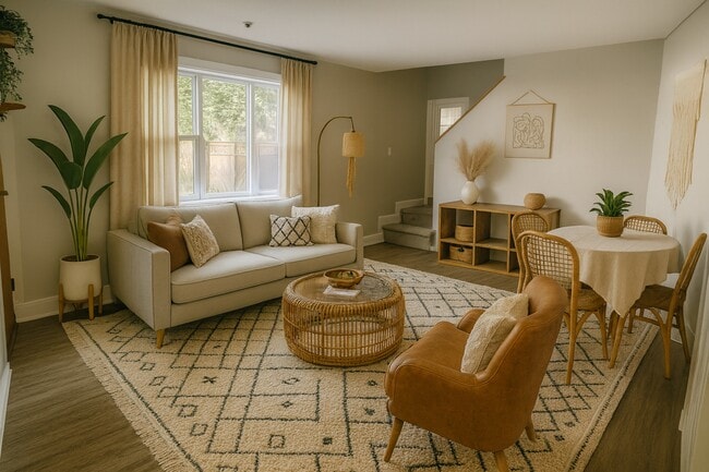 Salon dans un appartement de 3 chambres - Coburg Road Apartments