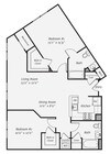 Rutherford Station - B3BR - 2 Beds - 2 Baths - 1199 Sq. ft.
