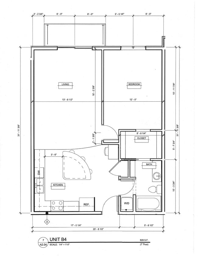 1 bed 1 bath B4 - Mississippi Lofts