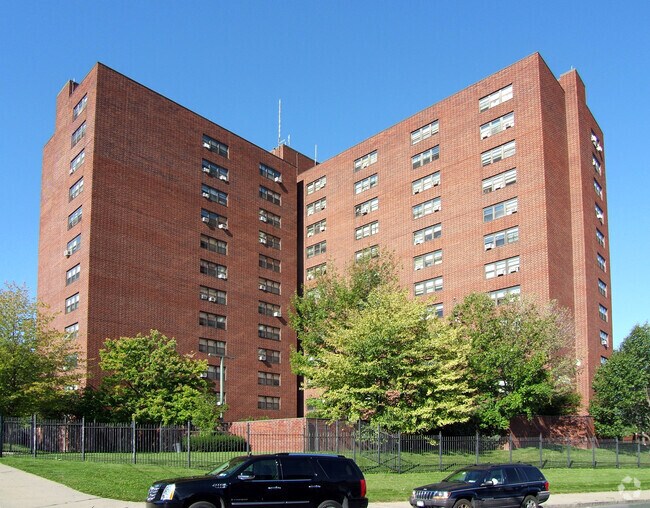 View from the east - Summit Towers Apartments