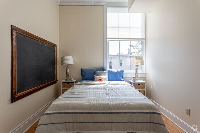 1BR, 1BA - Beautifully Preserved Chalkboards Add Character to Living Spaces - O'Connell School Apartments
