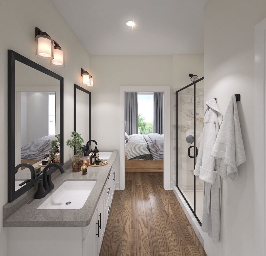Bathroom with a walk-in shower - The Lariat at Presidio Ranch