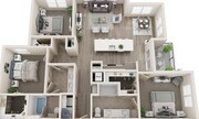 Plano de planta E Domain Town Center