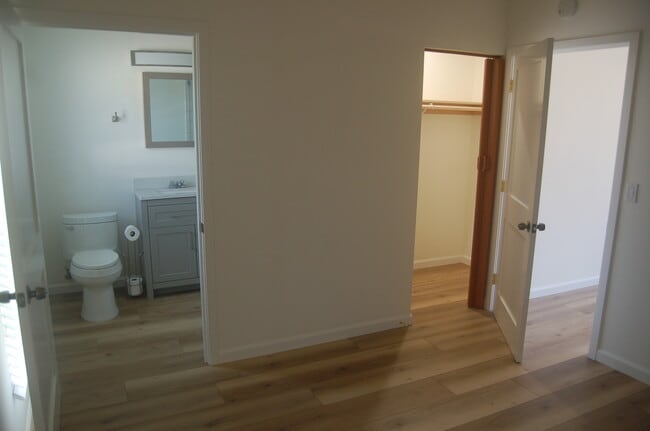 Bathroom entry/walk-in closet