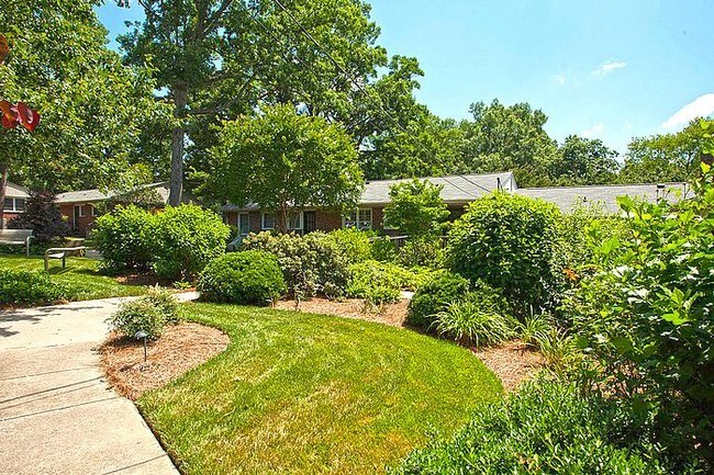 Glen Lennox offers sixty eight acres of beautiful landscaping