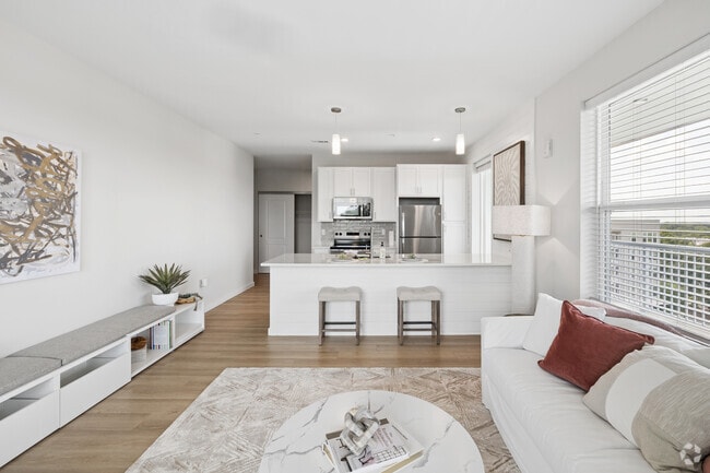 Luxe 2BR, 2BA - 1,290SF - Living Room - 200 Main