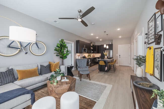 2BR, 2BA - 1,152SF - Open Floor Plan - Lofts Downtown Nexton