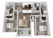 Floor Plan 2G | Seasons at Franklin | Apartments in Franklin, WI