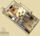 1BR / 1BA