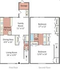 2BR/1.5BA