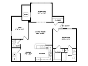 1 Bed 1.5 Bath | 1097 sqft