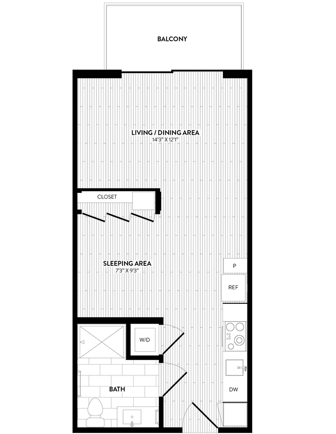 Floor Plan - A2 S1B - Studio