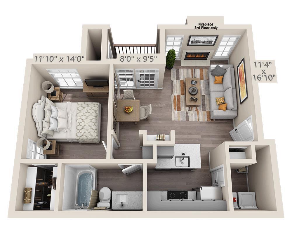 Floor Plan - Plan A1B