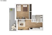Experience urban living in this stylish one-bedroom shared apartment.