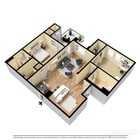 Cezanne floor plan Parc Chateaux