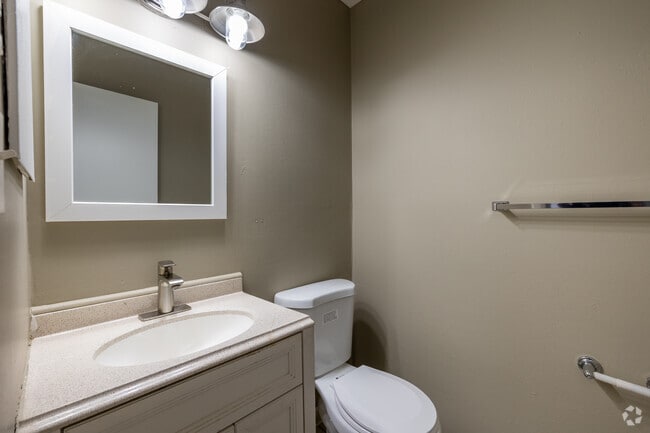 2BD, 1.5BA - 990SF - Half Bathroom - Patchen Place Apartments
