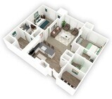 2A | 2x2 | 1147 sq ft
