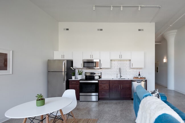 Open Living Spaces and stainless steel kitchen
