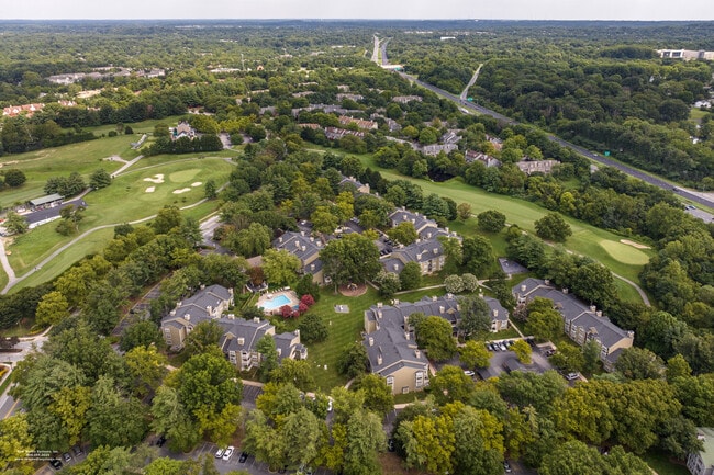 Surrounded by the rolling green fields of the bordering golf course.