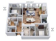 C11 | 2x2 | 1209 sq ft