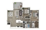 2 Bed | 2 Bath | B1U | 1000 SF