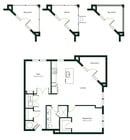 A1X floor plan The Hartley at Blue Hill