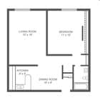 1BR/1BA