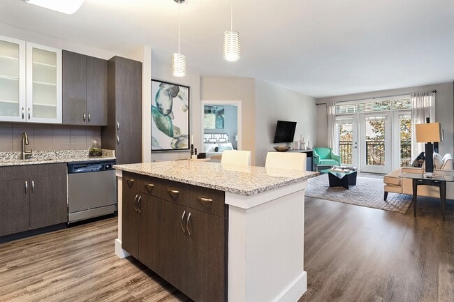 Apartment homes have spacious layouts and feature 10' - 12' ceilings