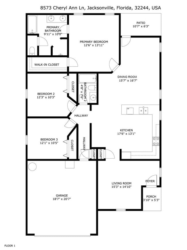 Photo - Renovated 3BR/2BA Home in Jacksonville, FL | Fenced Yard | Garage | Pets Welcome