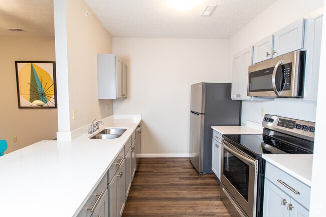 Staged Kitchen - 120 Flats Rental