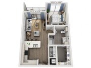 Floor plans are artist’s rendering. All dimensions are approximate. Actual product and specifications may vary in dimension or detail. Not all features are available in every apartment. Prices and availability are subject to change.