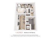 Residence D with Balcony
