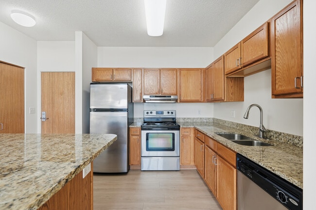 B302 Kitchen - Crown Villa Apartments