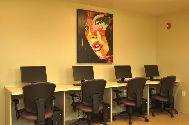 Resident clubhouse conference room and community meeting space