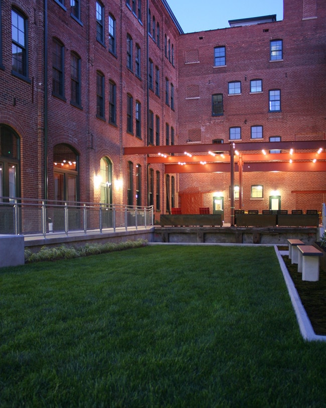 Courtyard space at night - Miller's Court