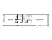 One Bedroom Floor Plan Diagram