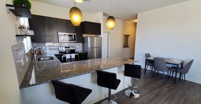 kitchen with tile back-splash