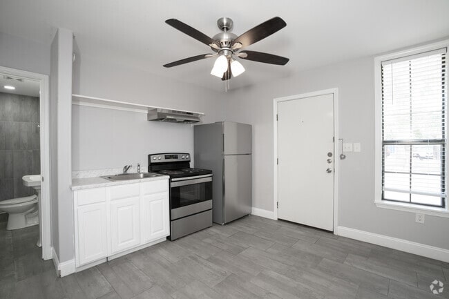 Studio - 250SF - Kitchen - Olympic Apartments