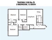 Plano del piso de Takoma