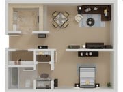1BR/1BA