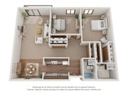 2 BR Maple 3D