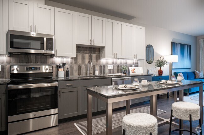 Kitchen w Island - Crescent at Chevy Chase Rental