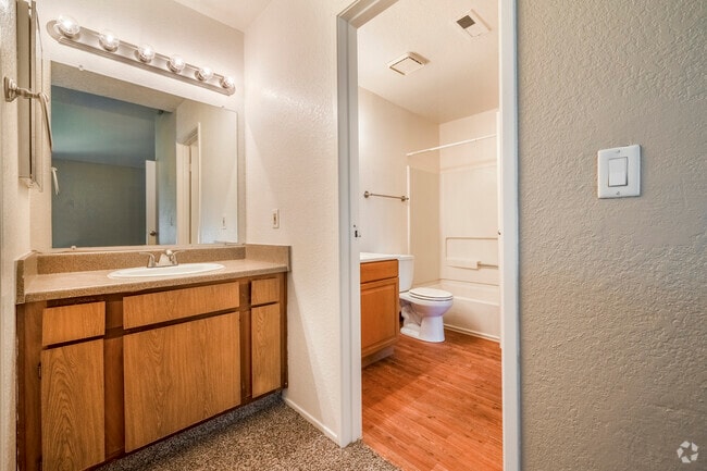 View of master bath