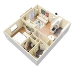 1BR/1BA