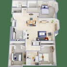 The Residences 3 Bedroom 2 Bath