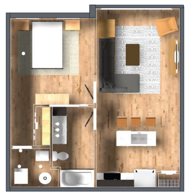 Building Photo - New! Beautiful 1 Bed, 1 Bath Accessible Ap... Unit 2010-302 Rental
