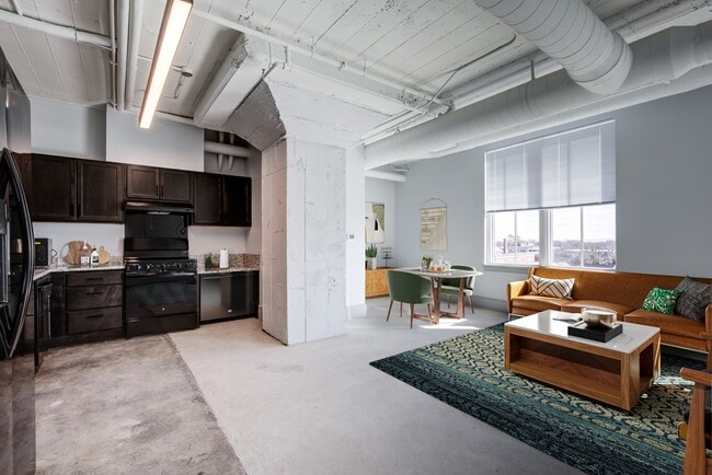 Zeropak Apartments - Kitchen and Living Room