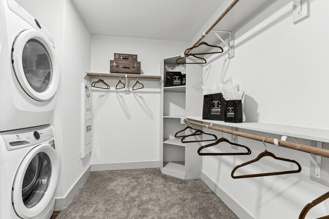 Enjoy the convenience of in-home laundry.