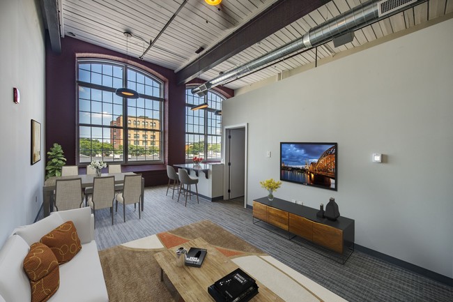 Living Room Flow With Natural Light - Pac10 Lofts